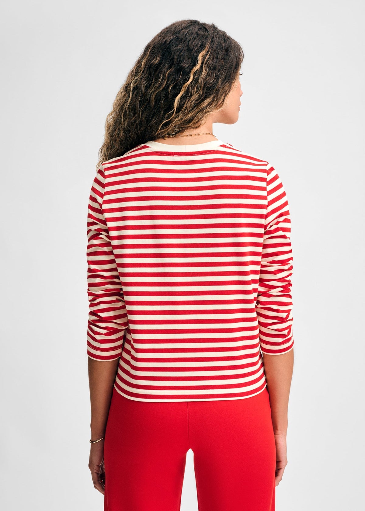 Stripe Long-Sleeved Ringer Tee